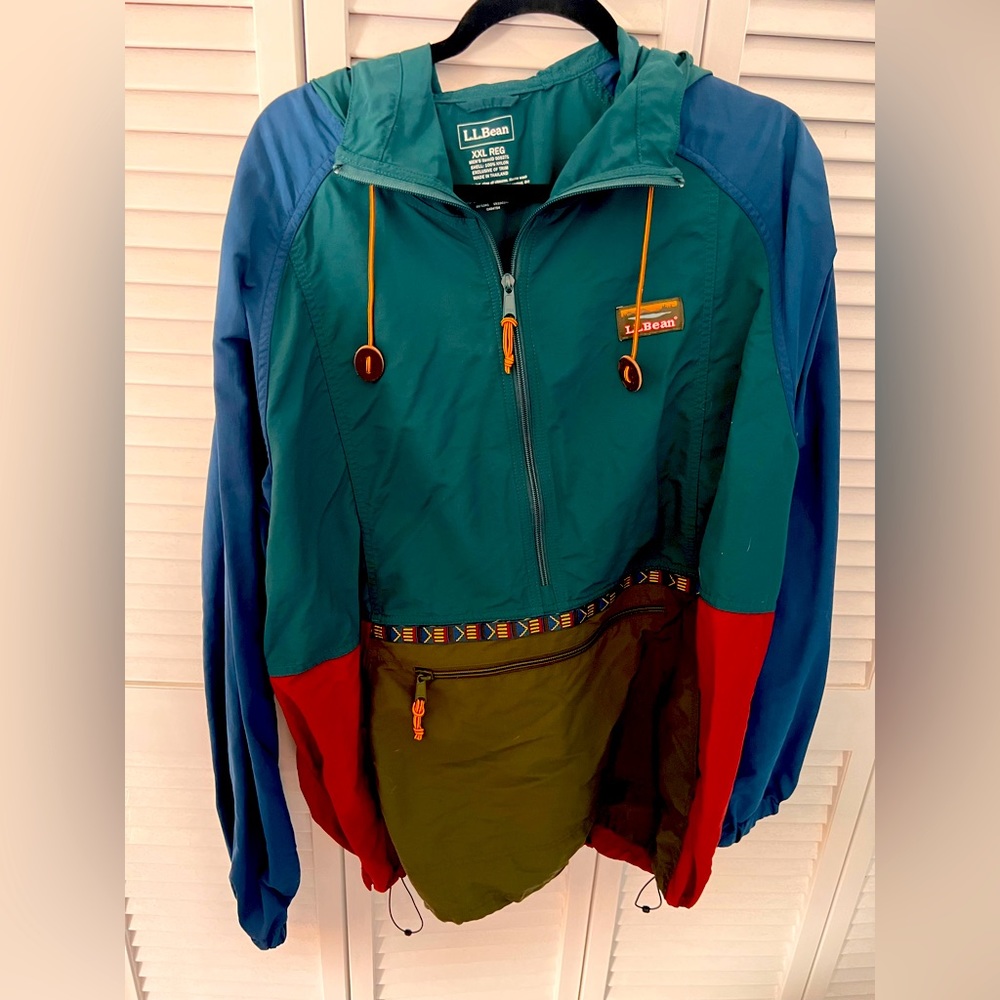 L.L. Bean Colorblock Windbreaker Jacket